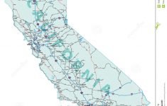 California Interstate Highway Map Stock Vector - Illustration Of - Free State Map California