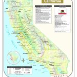 California Large Scale Shaded Relief Wall Map On Roller   Maps   Large Wall Map Of California