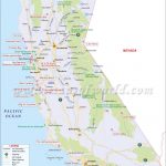 California Map, 3Rd Largest State In The Us Having Area Of 163,696   Show Map Of California