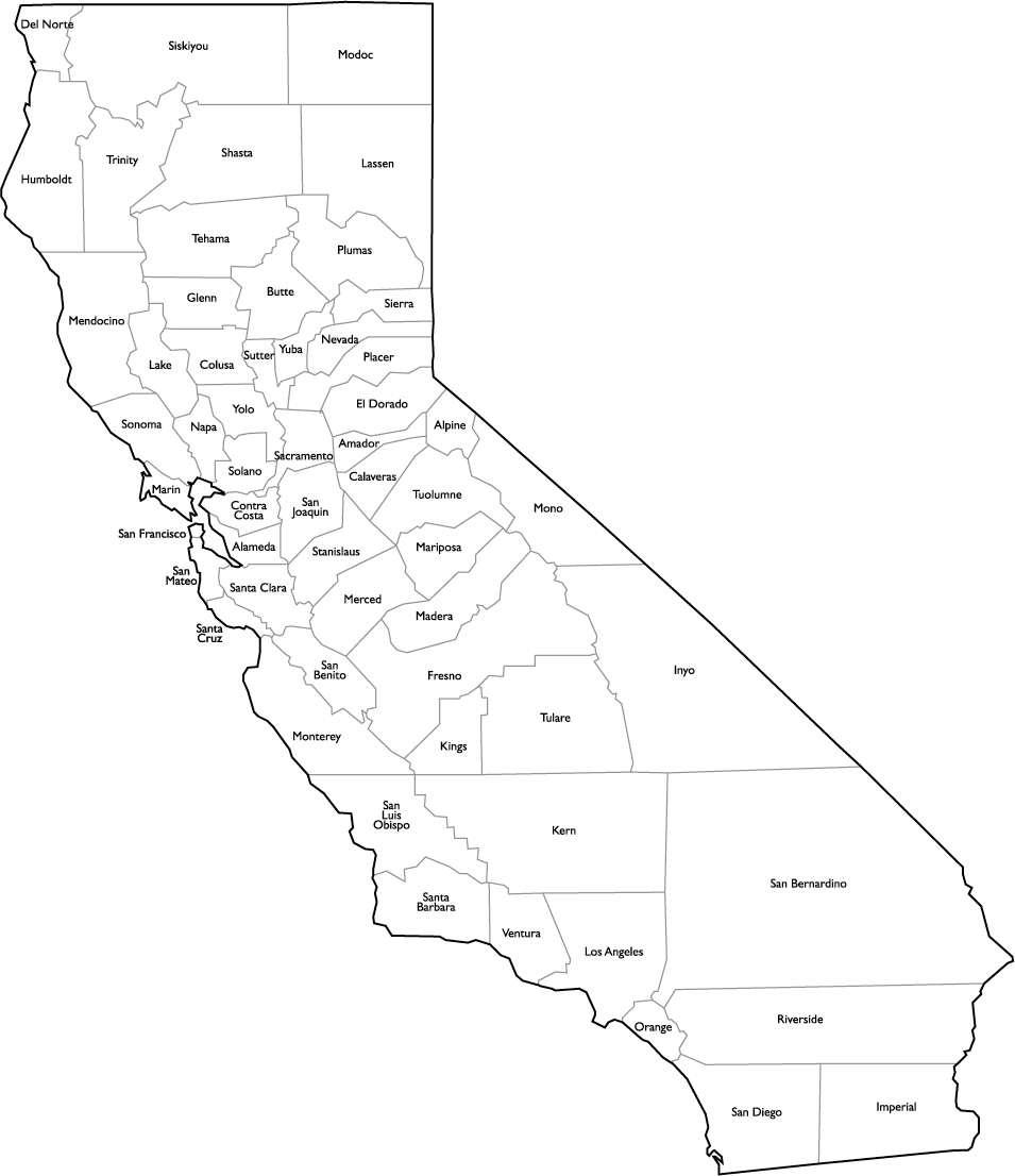 California Map County California State Map California County Map Pdf - California Map Pdf