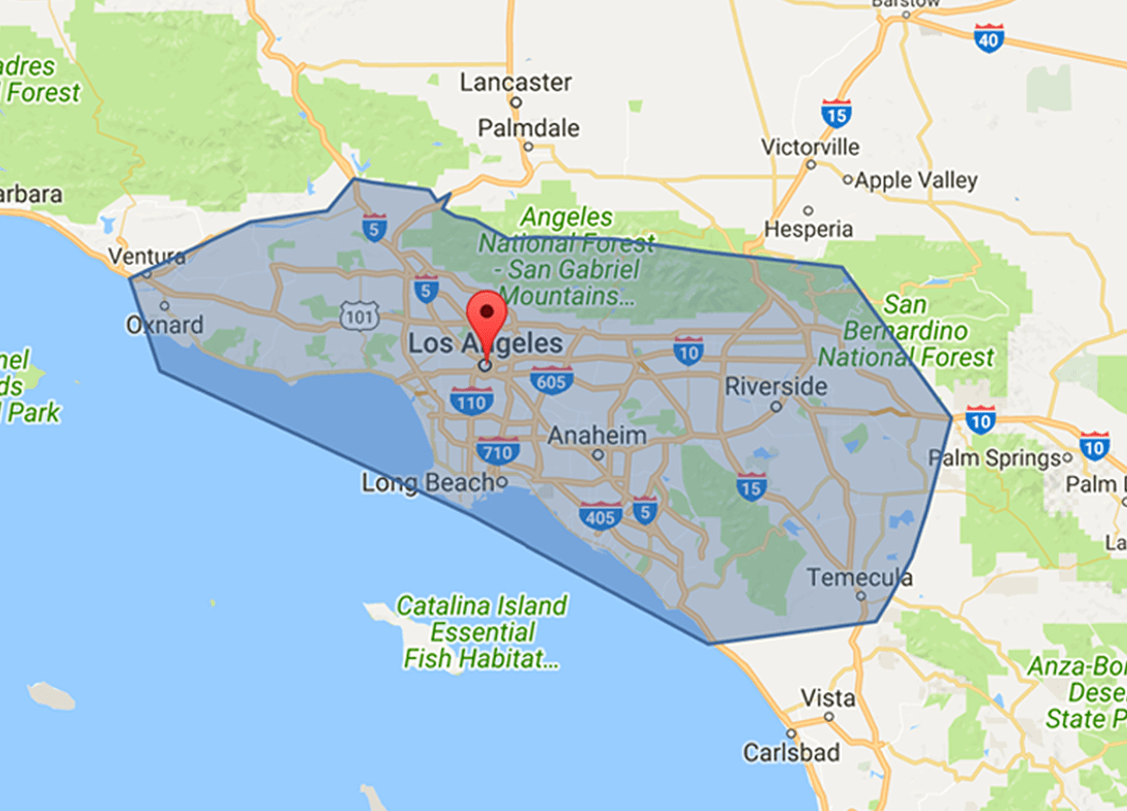 California Map Los Angeles New - Touran - Los Angeles California Map