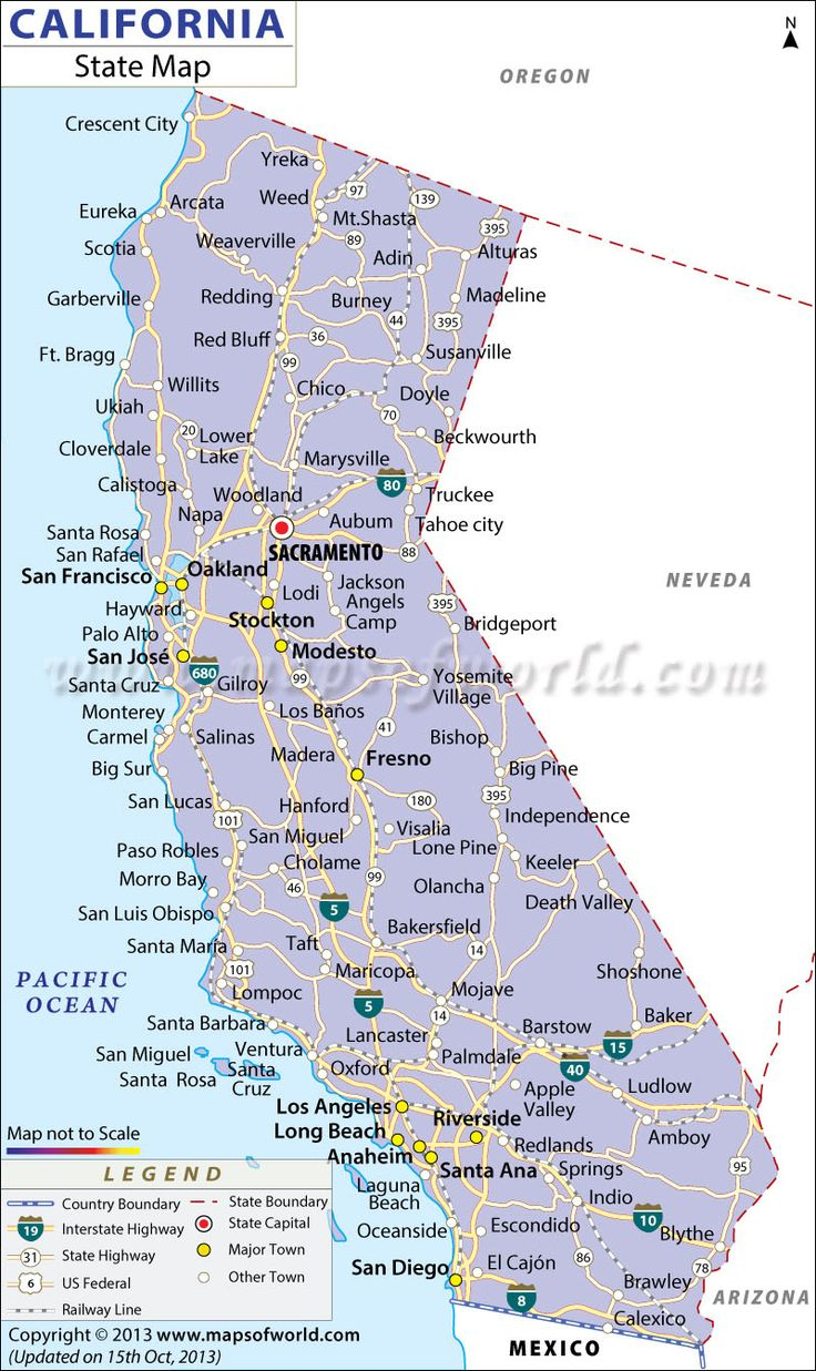 California Map Major Cities Map Of Southern California Cities - Best California Map