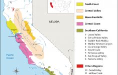 California Map Of Vineyards Wine Regions - San Martin California Map