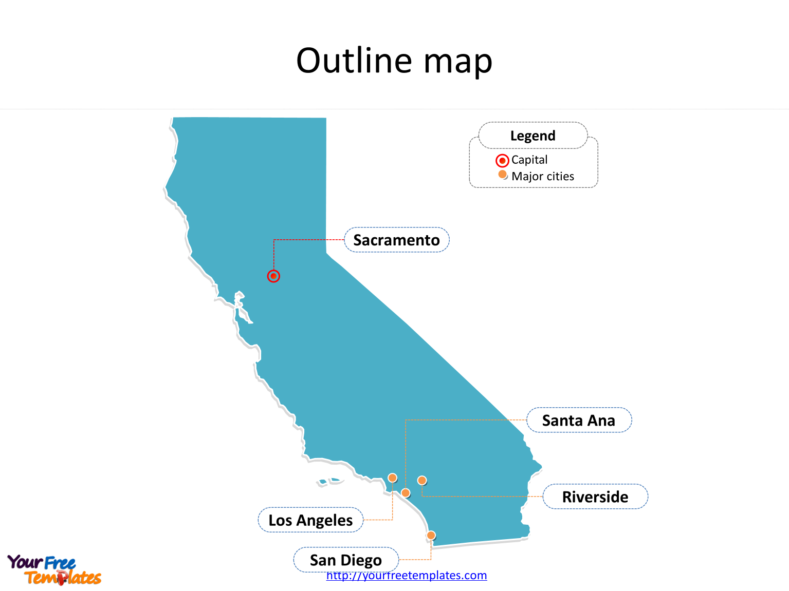 California Map Powerpoint Templates - Free Powerpoint Templates - Https Www Map Of California