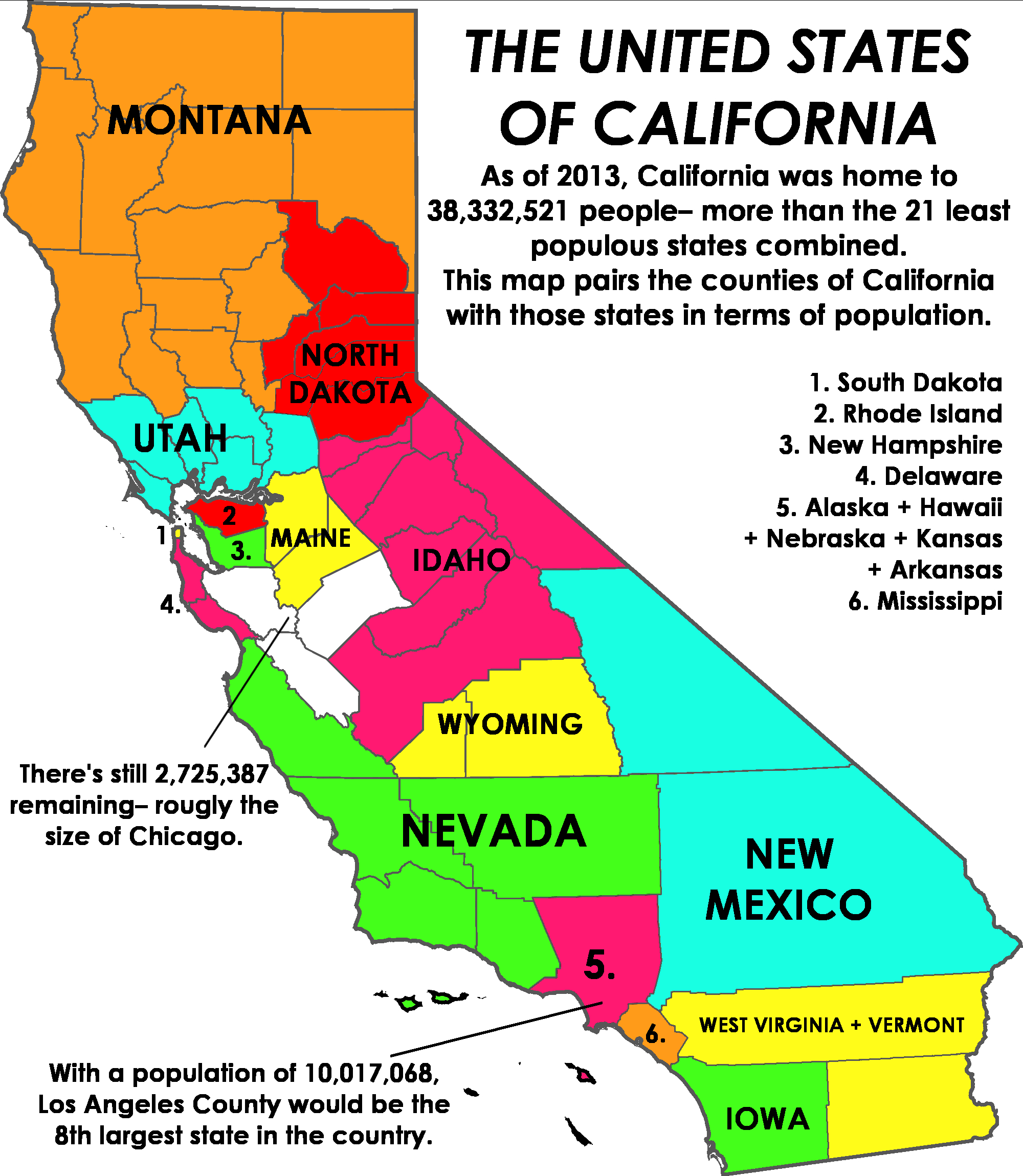California Map State - New California Map 3 States