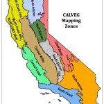 California Map With Calveg Zone Outlined And Labeled, Map Includes   Map Of Mid California