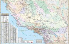 California Map With Cities Southern California Wall Map - Klipy - California Wall Map