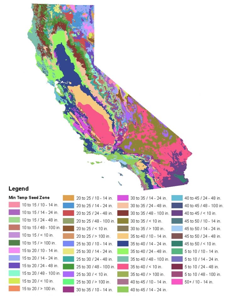 Plant Zone Map California
