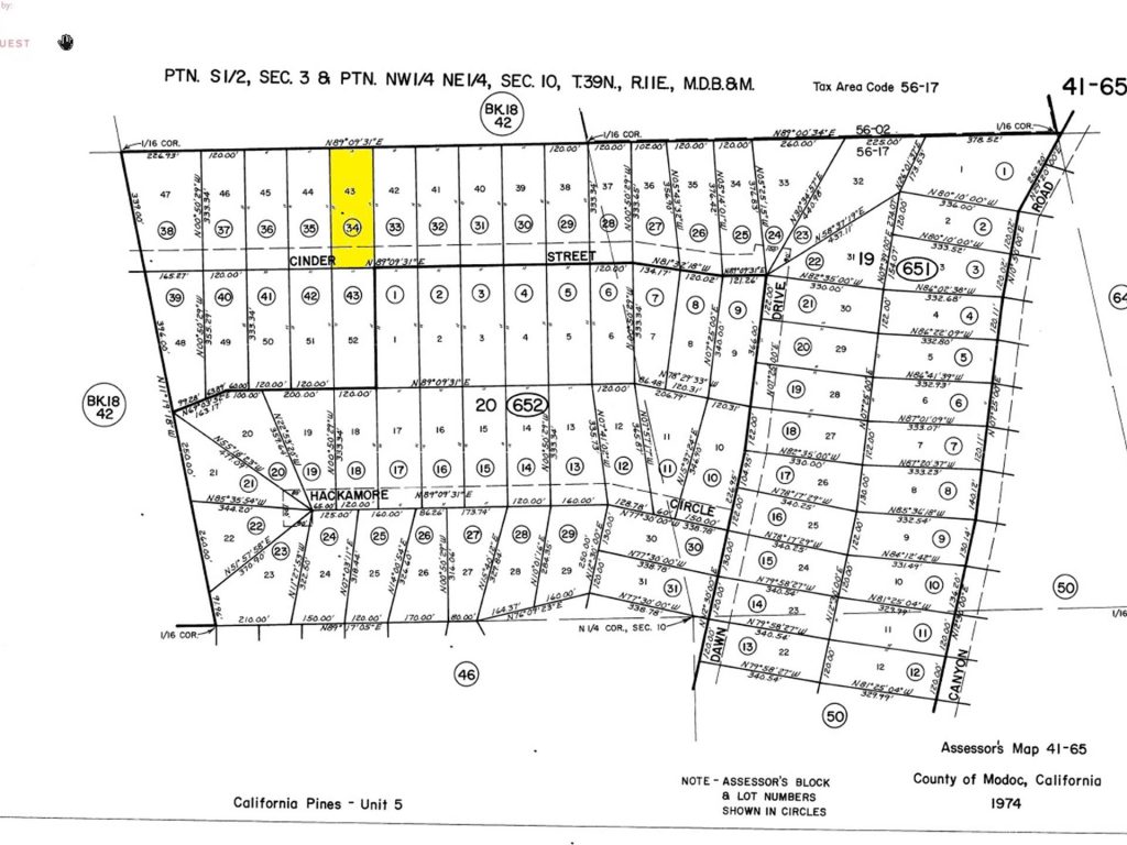 California Pines Lot In Modoc Ca Land For Saleowner Alturas California Pines Parcel Map