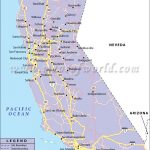 California Road Map, California Highway Map   Bishop California Map