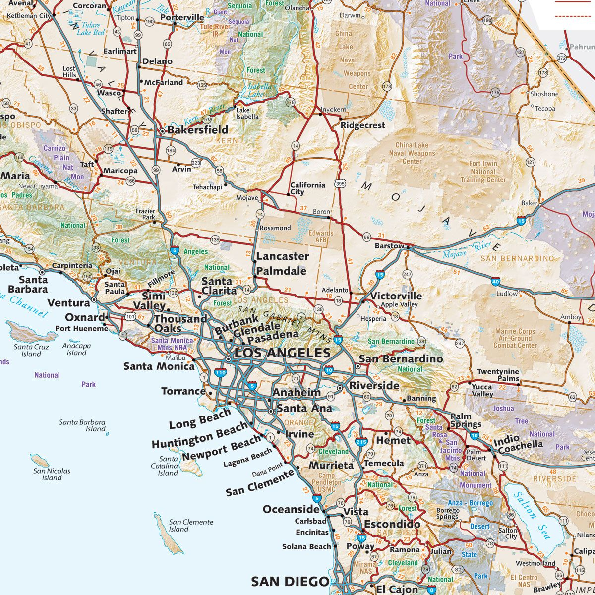 California Road &amp;amp; Recreation Atlas - Benchmark Maps | (Nameless) (1 - Benchmark Maps California