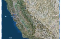 California Satellite Wall Map - Maps - California Map Satellite
