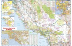 California Southern Wall Map Executive Commercial Edition - Laminated California Wall Map