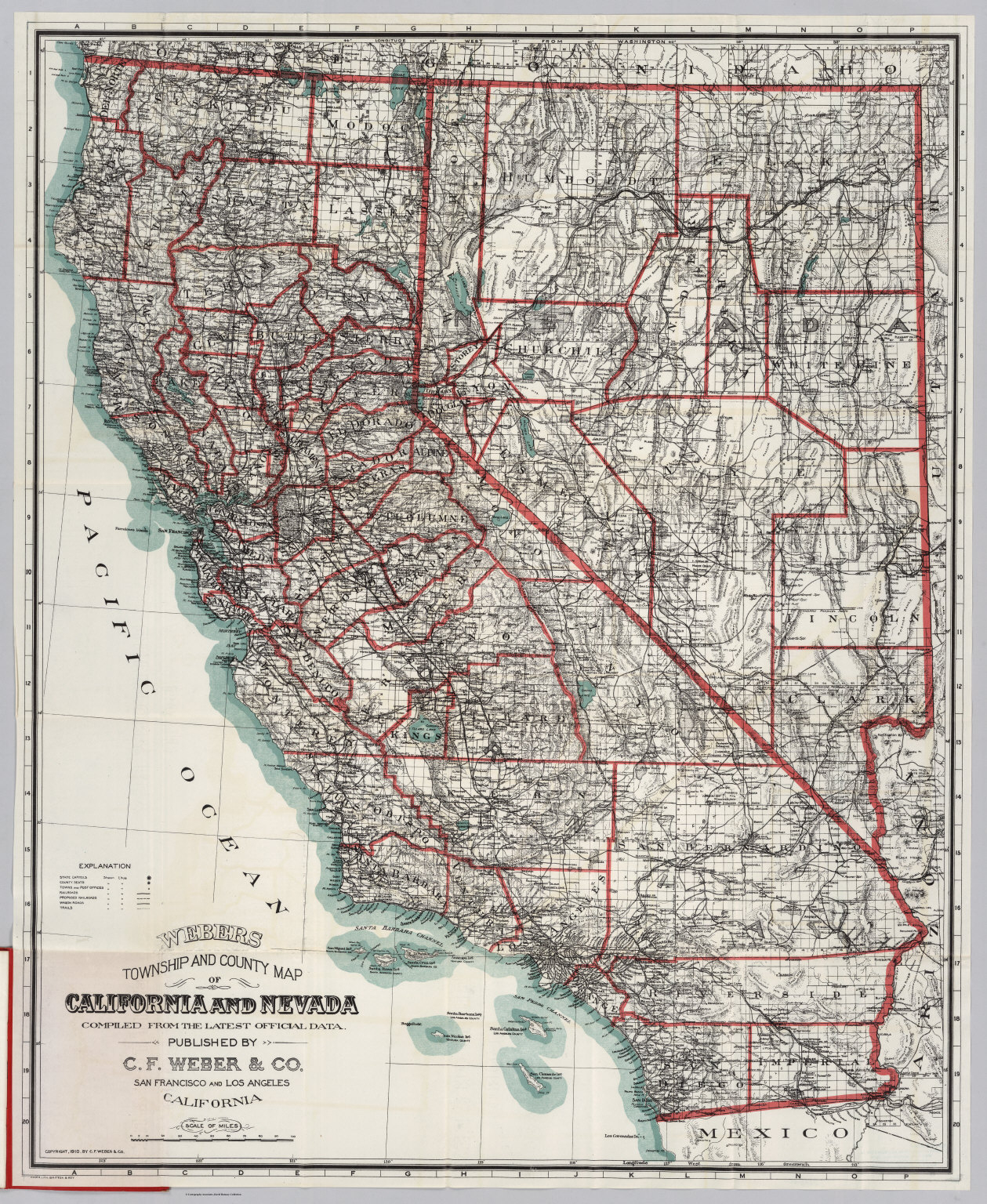 California State Map Maps Of California And Nevada - Klipy - California Nevada Map