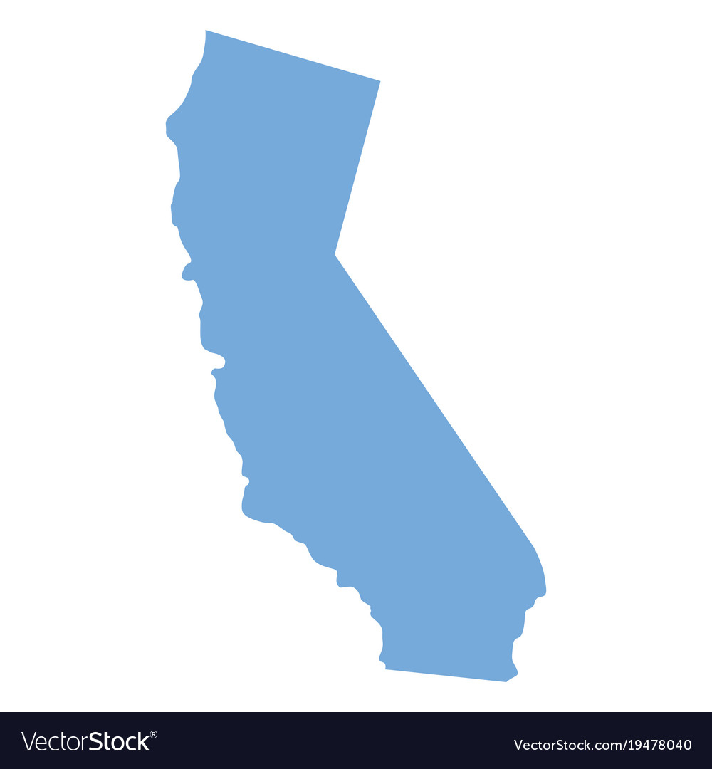 California State Map Royalty Free Vector Image - California State Map