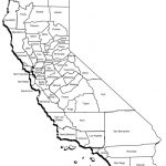 California State Map W/ Counties Glossy Poster Picture Photo La Road   California Map Black And White