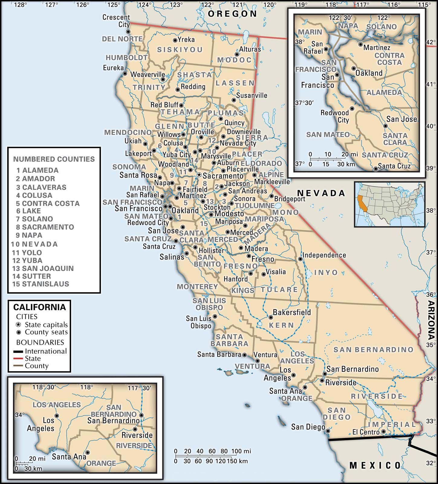California State Map With Counties Google Maps California California - Map Of Northern California Counties And Cities