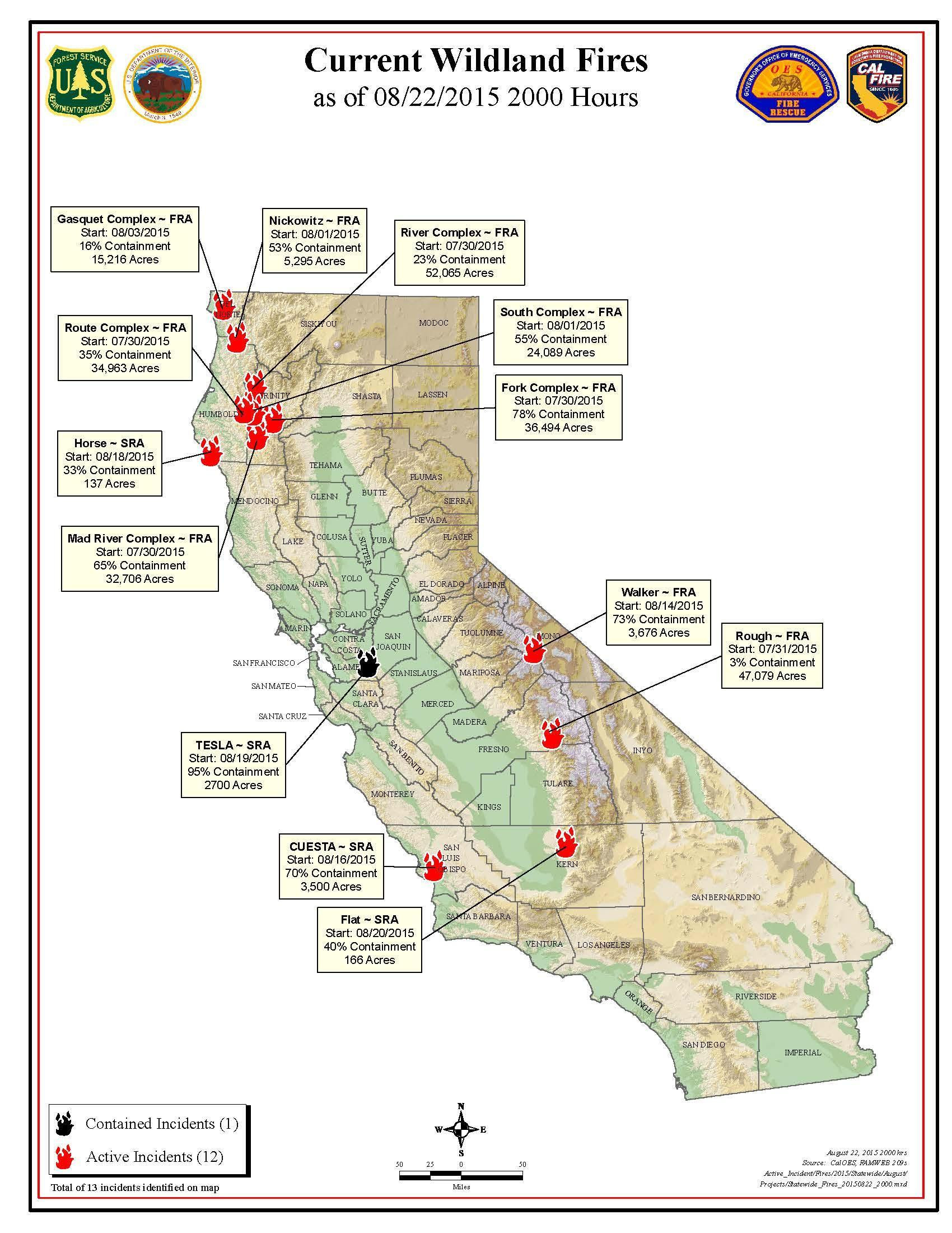 California Statewide Fire Map Inciweb The Incident Information - California Statewide Fire Map