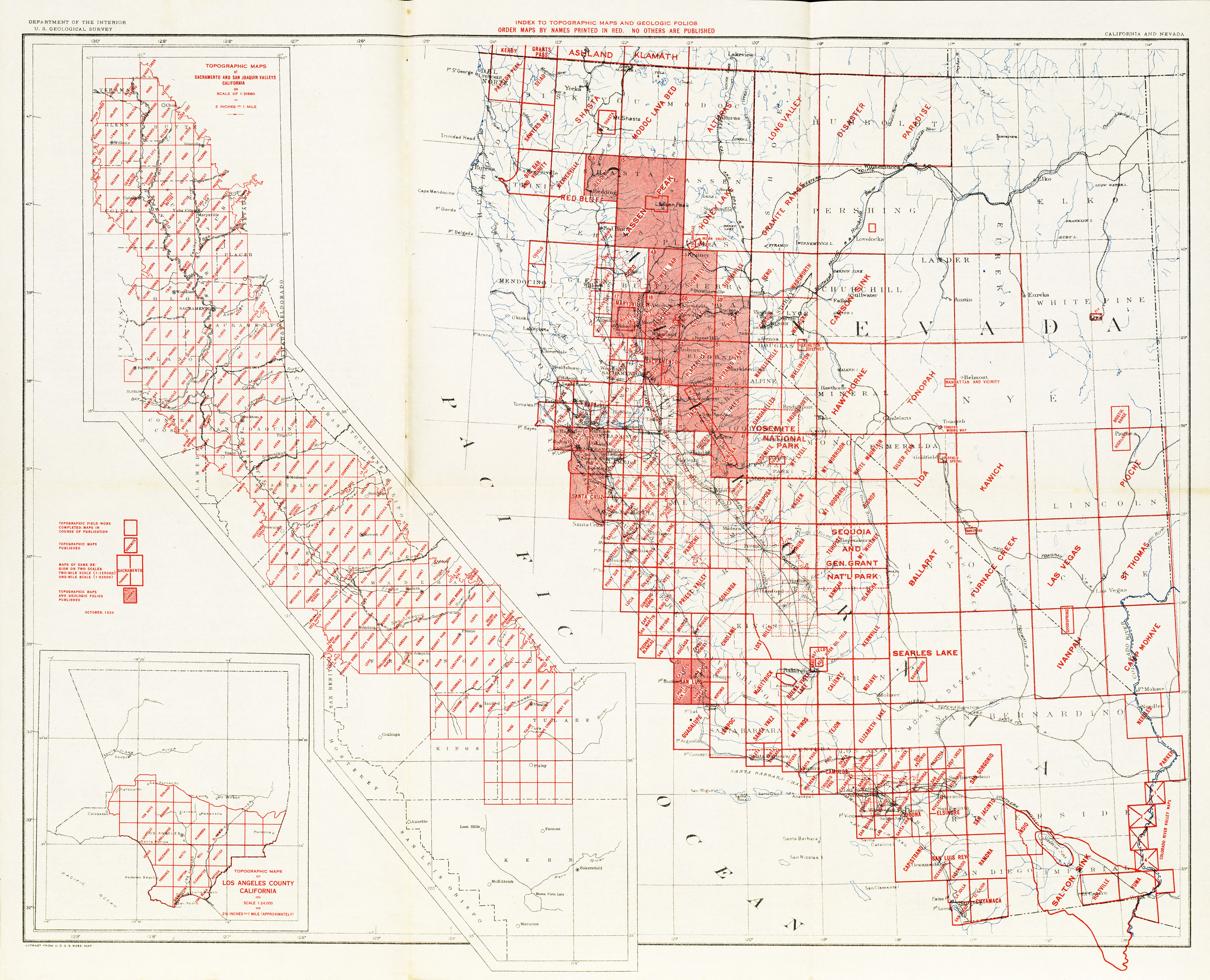 California Topographic Maps - Perry-Castañeda Map Collection - Ut - California Terrain Map