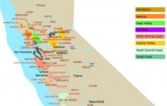 California Vineyard Wine Map | Les Vins Américains (Usa) / American - California Wine Map