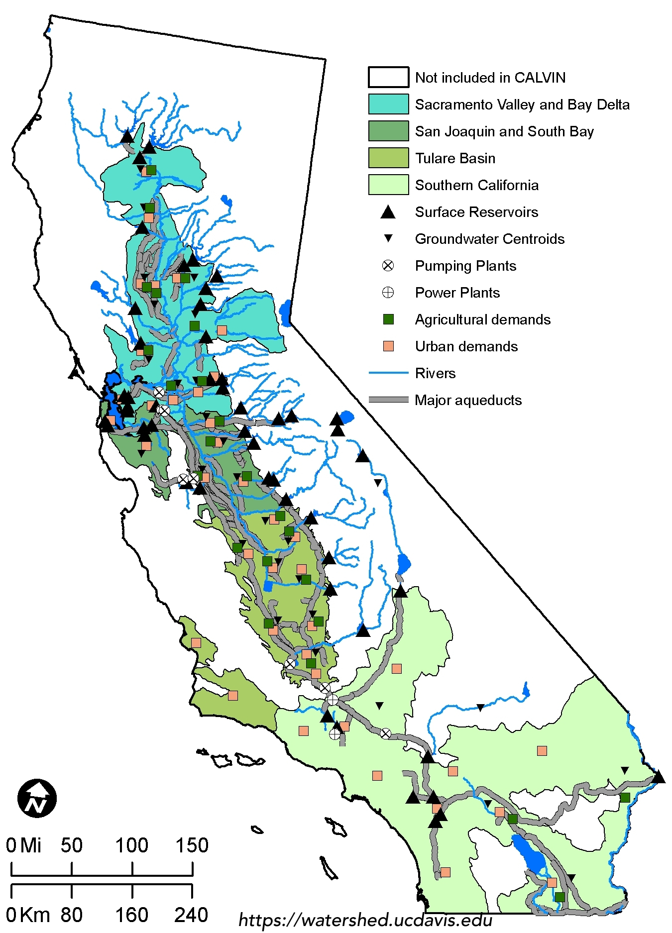 California Water System Map - Klipy - California Water Map