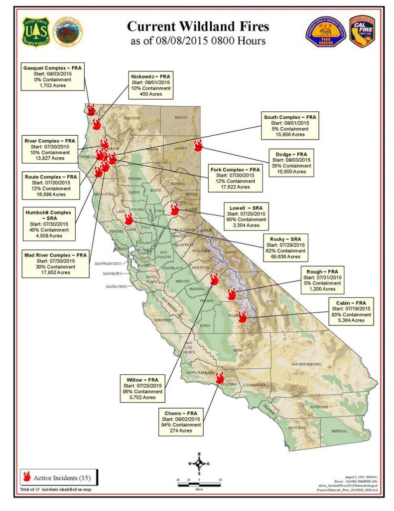 California Wildfire Map August Popular Current Wildfires In - California Active Wildfire Map