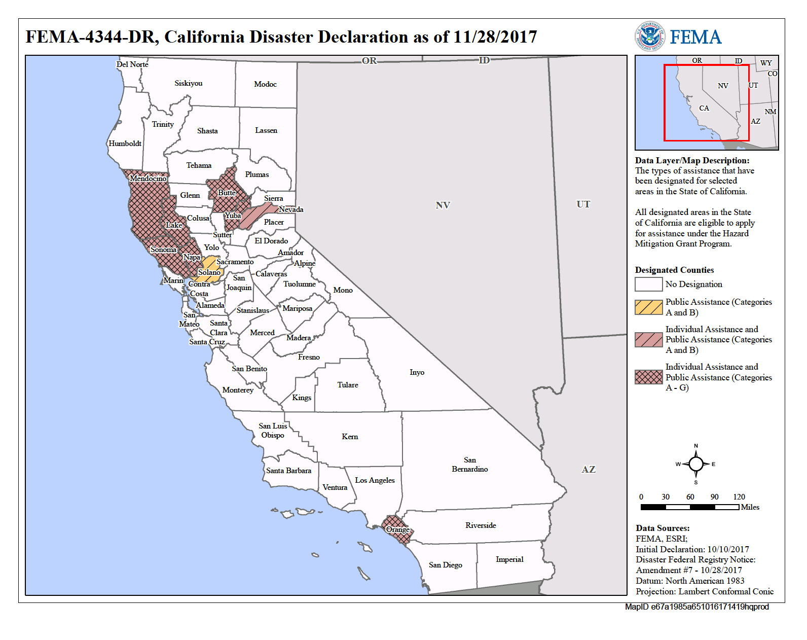 California Wildfires (Dr-4344) | Fema.gov - California Flood Insurance Rate Map