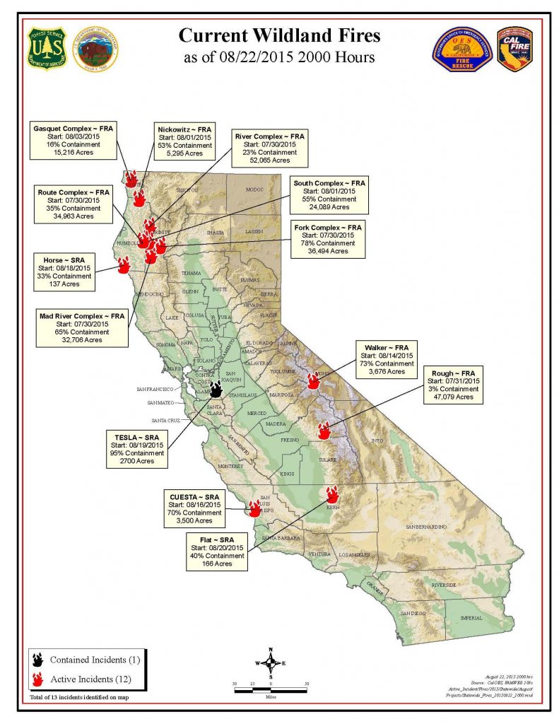 California Wildfires Map Reference California Fire Locations Map ...