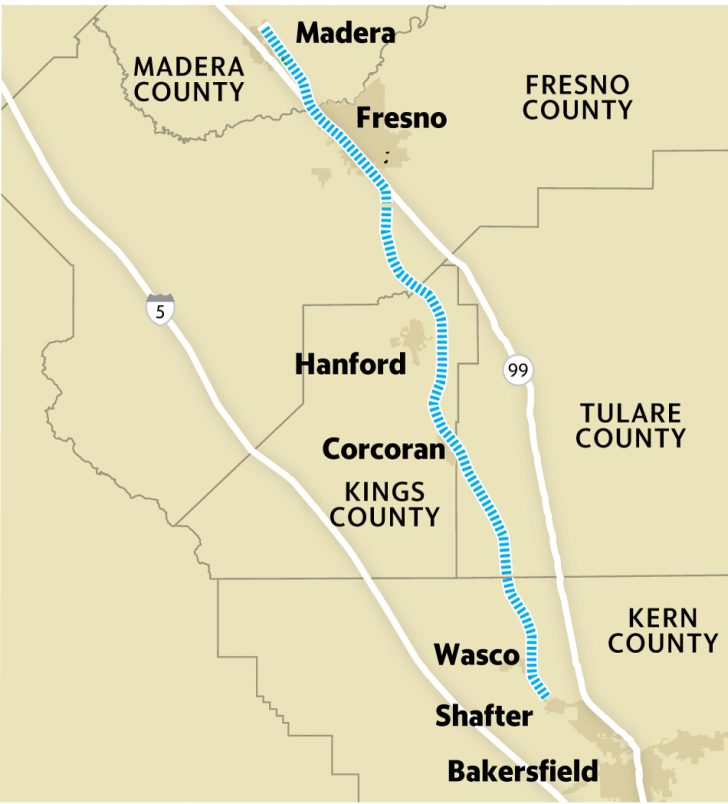 High Speed Rail California Map