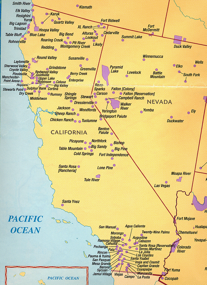 Calrezmap Large Map Of Indian Tribes In California Map - Klipy - Ramona California Map