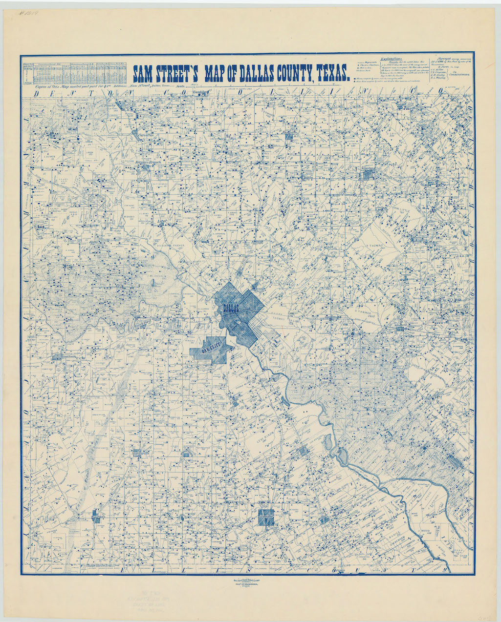 Can You Find Your Neighborhood On This 1900 Map Of Dallas? - Oak Cliff - Street Map Of Dallas Texas