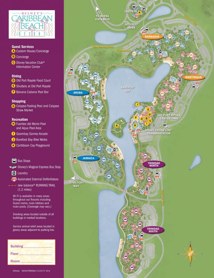 Caribbean Beach Resort Map | Disney Vacation | Caribbean Beach ...