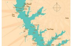 Cedar Creek Lake Tx Map Art Print | Etsy - Cedar Creek Texas Map