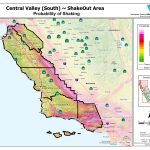 Central Coast Probability Map Map High Quality Usgs Earthquake Map   Usgs California Nevada Earthquake Map