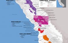 Central Coast Wine: The Varieties And Regions | Wine Folly - Map Of California Wine Appellations