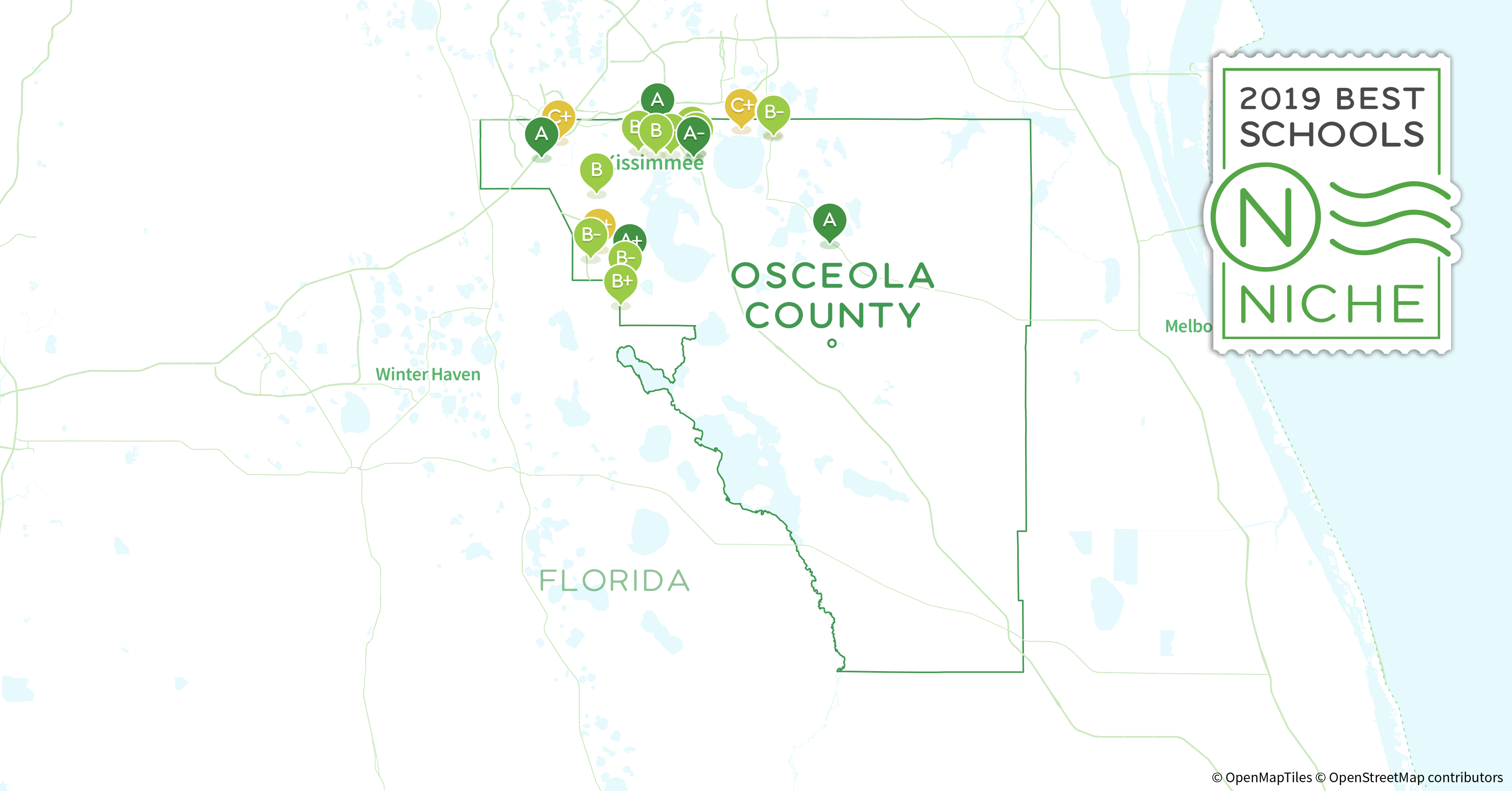 Charter Schools In Osceola County, Fl - Niche - Map Of Osceola County Florida