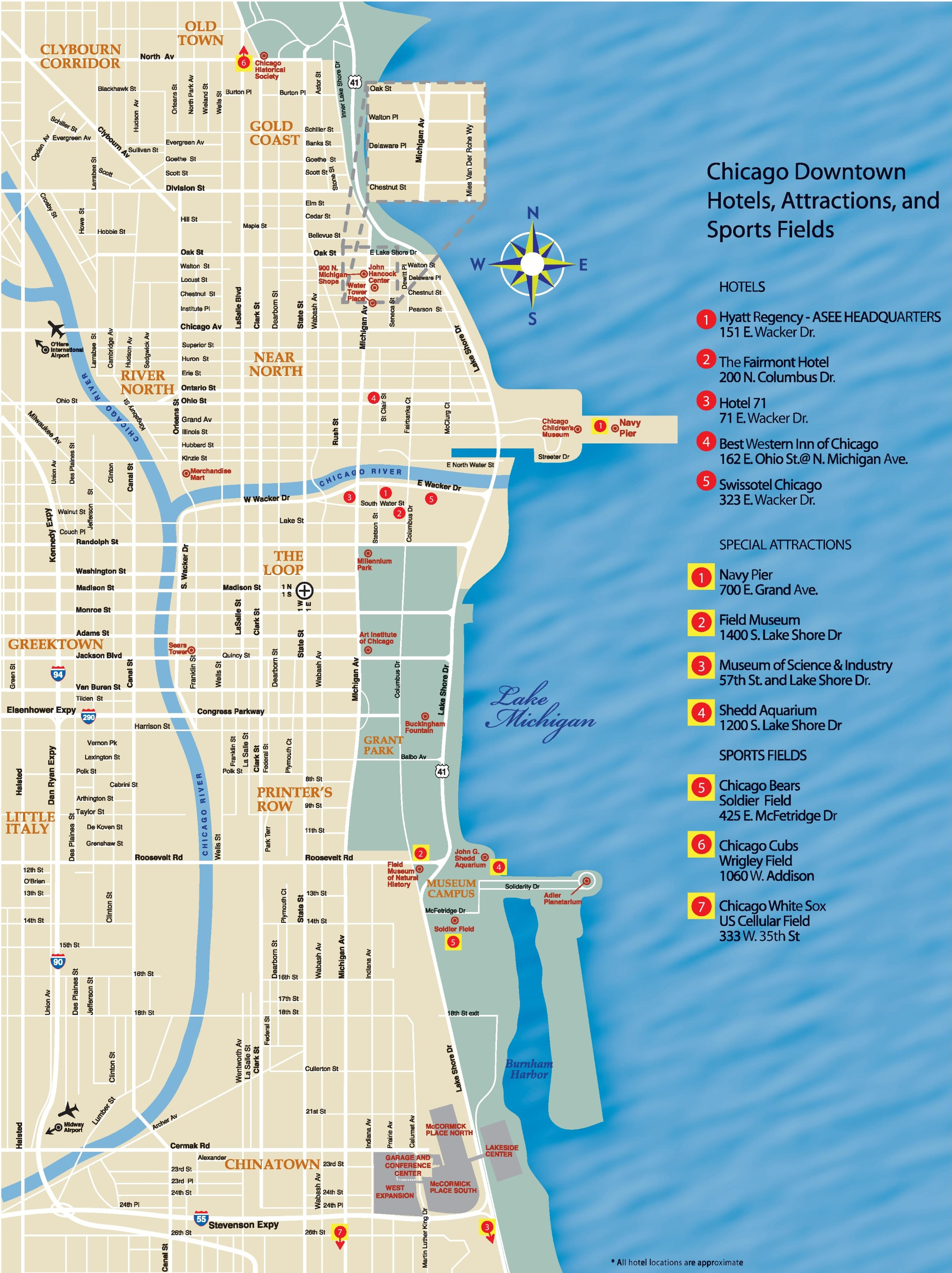 Printable Street Map Of Downtown Chicago Printable Maps