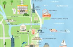 Chicago Illustration. Australian Traveller - Livi Gosling - Map Of Chicago Attractions Printable