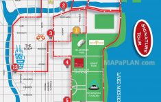 Chicago Miracle Mile Shopping Map | Printable Chicago Tourist Map - Magnificent Mile Map Printable