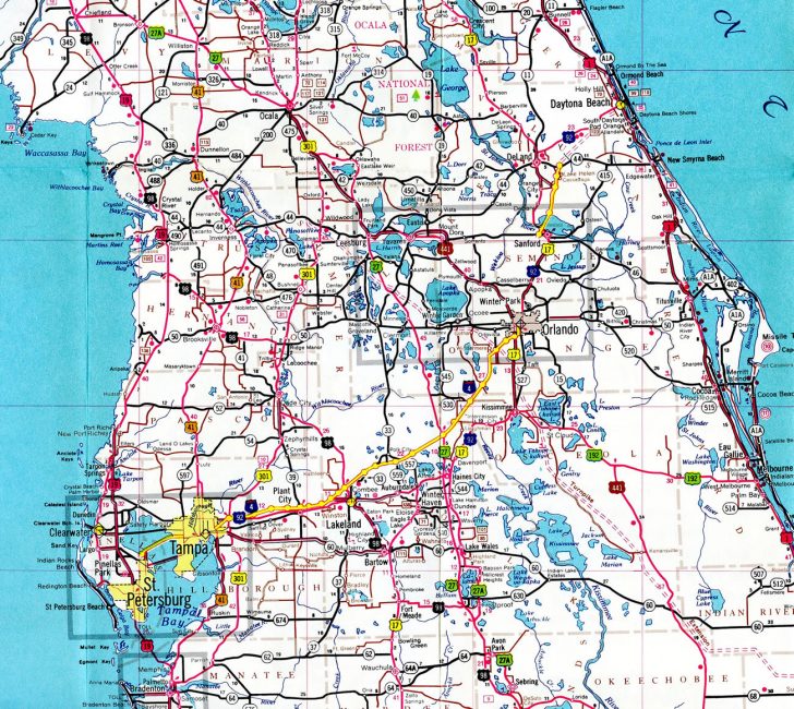 City Map Of Central Florida - Link-Italia - Road Map Of Central Florida ...