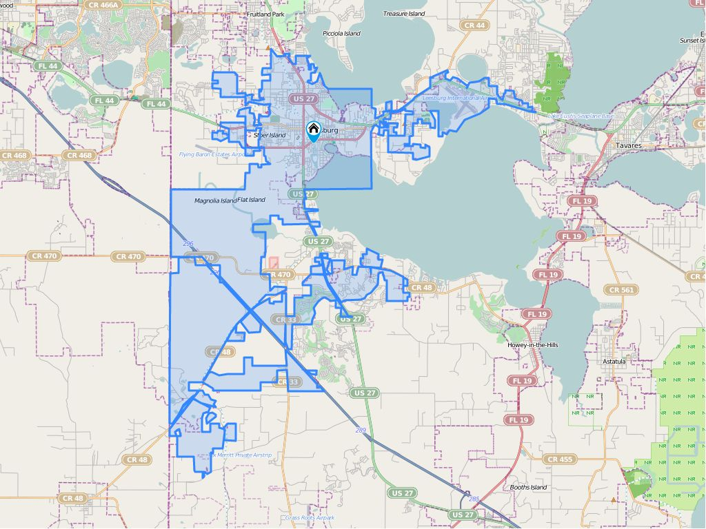 City Map Of Leesburg Florida - Link-Italia - Leesburg Florida Map
