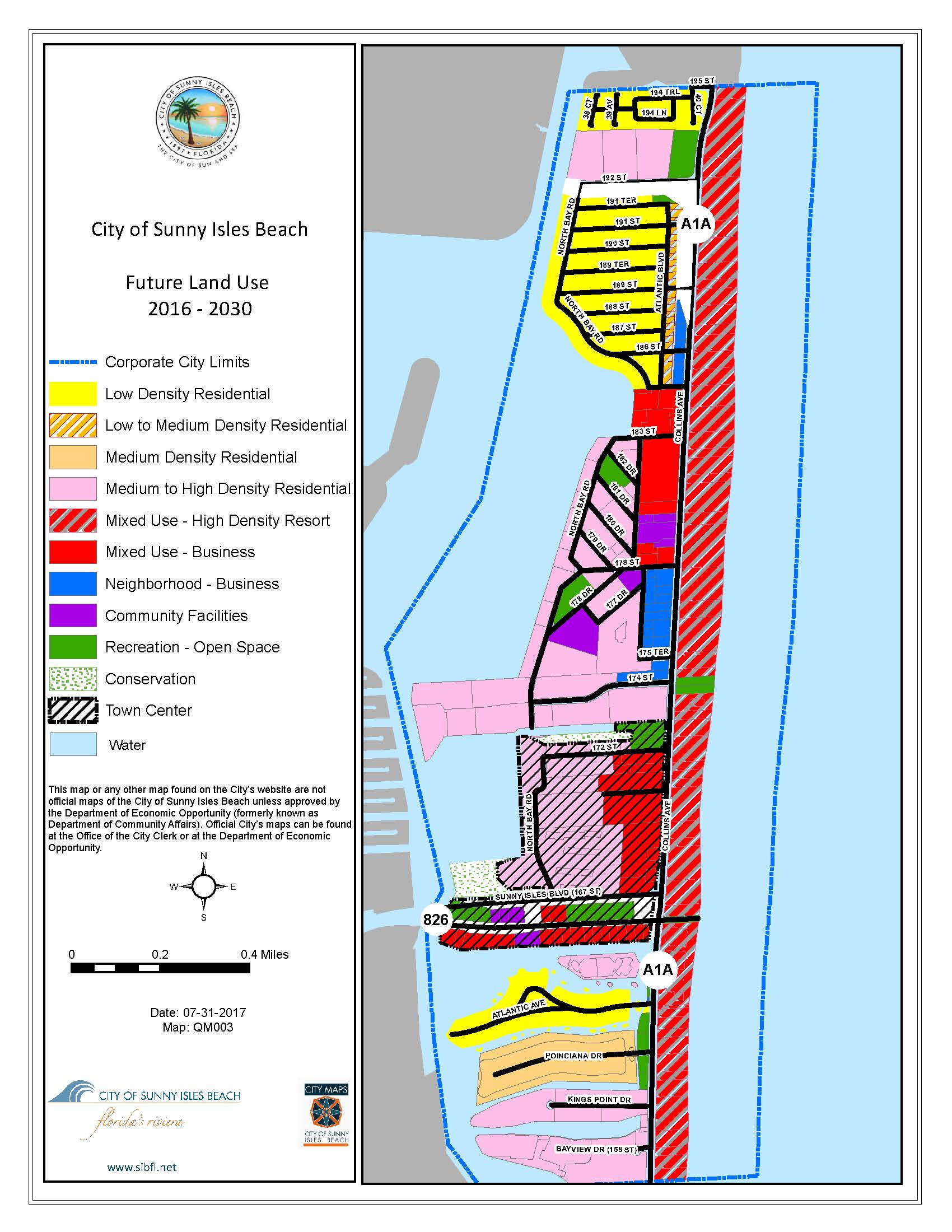 City Maps - City Of Sunny Isles Beach - Sunny Isles Beach Florida Map