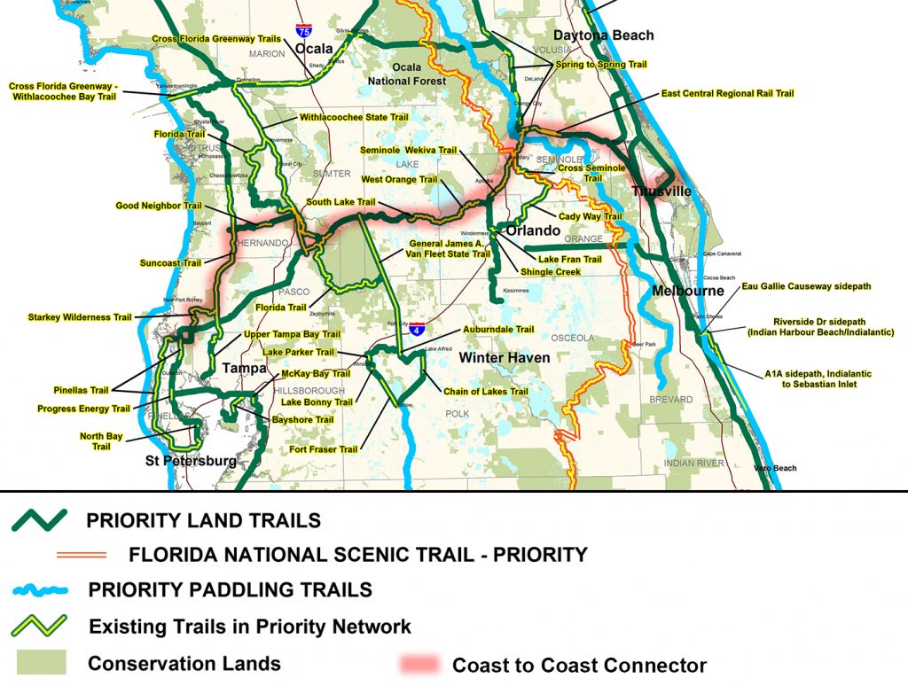 Coast To Coast Connector Commute Orlando Florida Rails To Trails