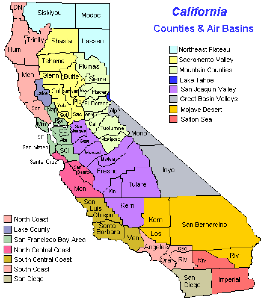 Coastal Cities Maps Of California Map Of California Coast Cities Map - California Beach Cities Map