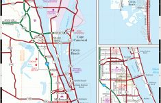 Cocoa Beach &amp; Florida Space Coast Map - Florida Coast Map