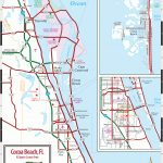 Cocoa Beach & Florida Space Coast Map   Indian Beach Florida Map