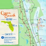 Cocoa Beach Tourist Map   Inlet Beach Florida Map