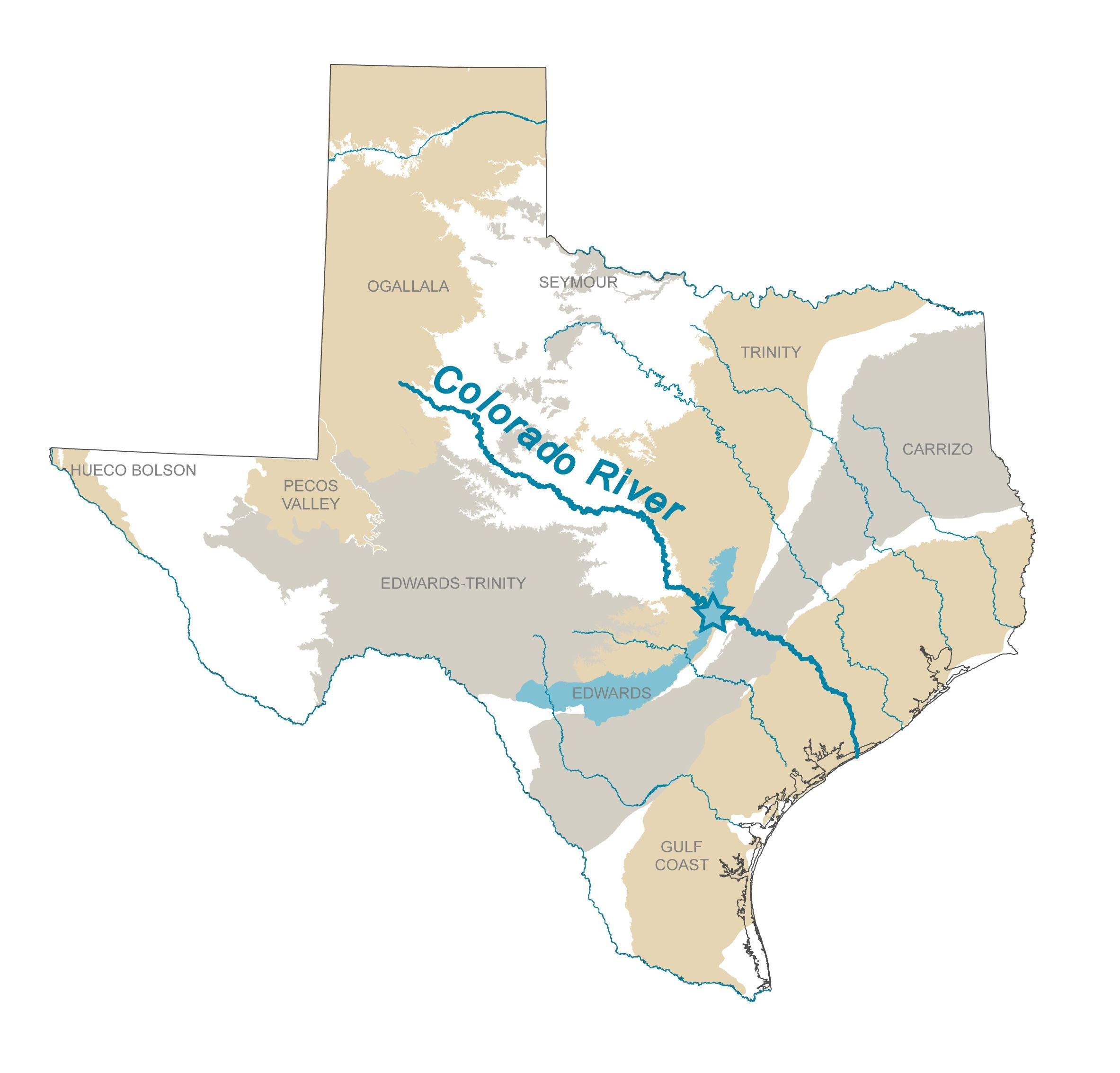 Colorado River Map Texas - Touran - Colorado River Map Texas
