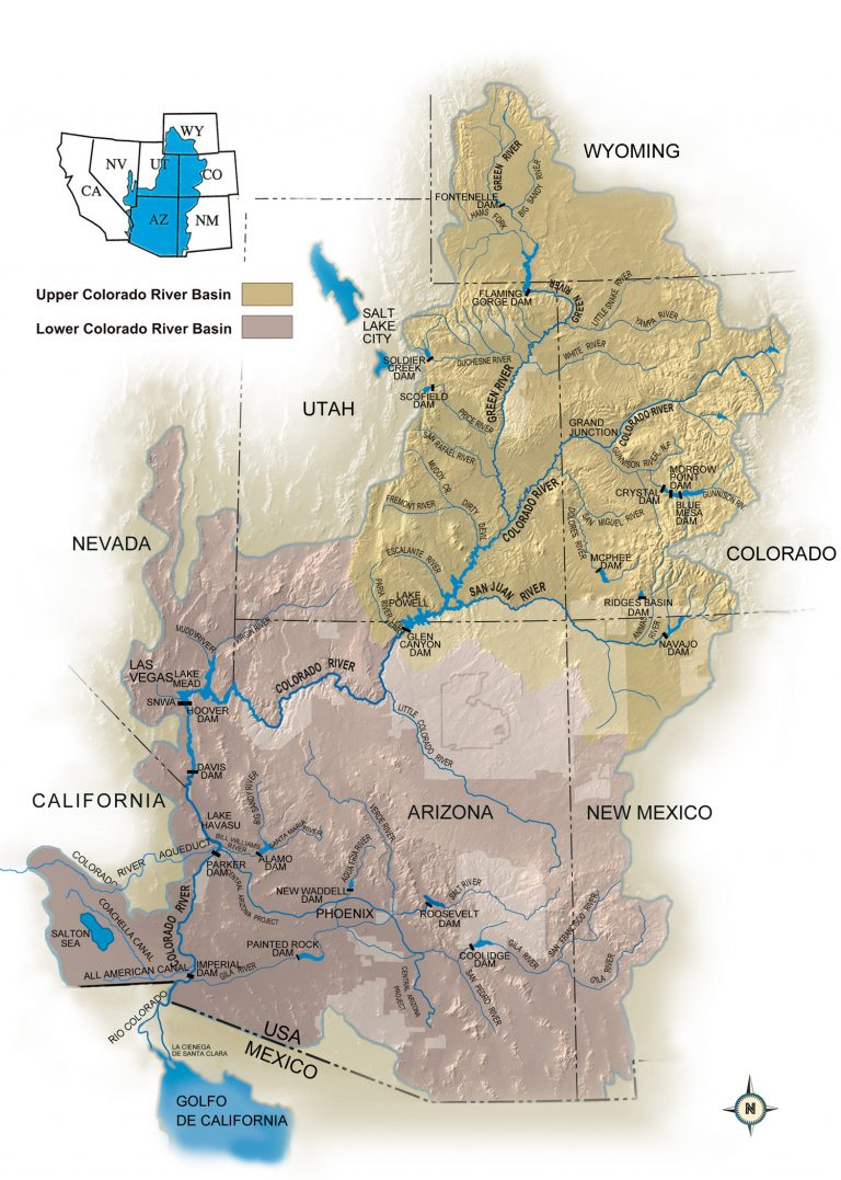 Colorado River Storage Project Uc Region Bureau Of Reclamation New Colorado River Map Texas