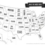 Coloring Map Of California Printable Map Usa States Black And White   Printable Map Of The Usa States